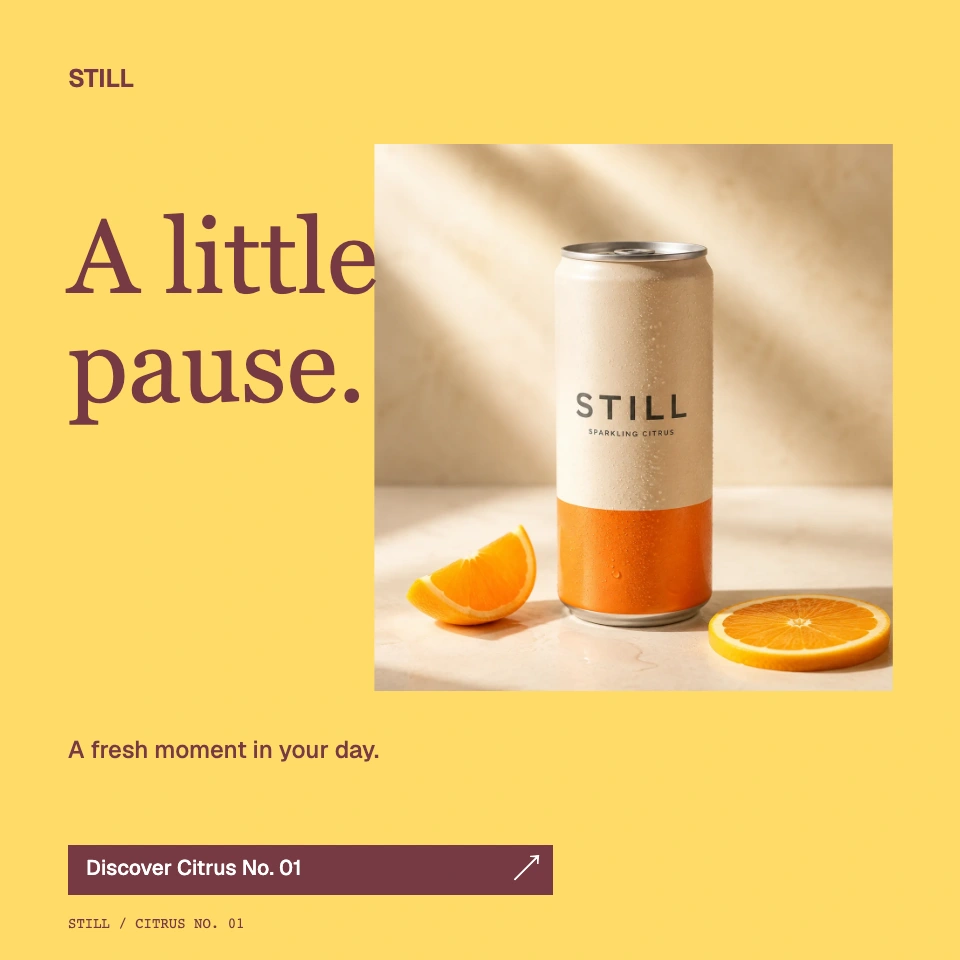 Example ad for the fictional STILL brand