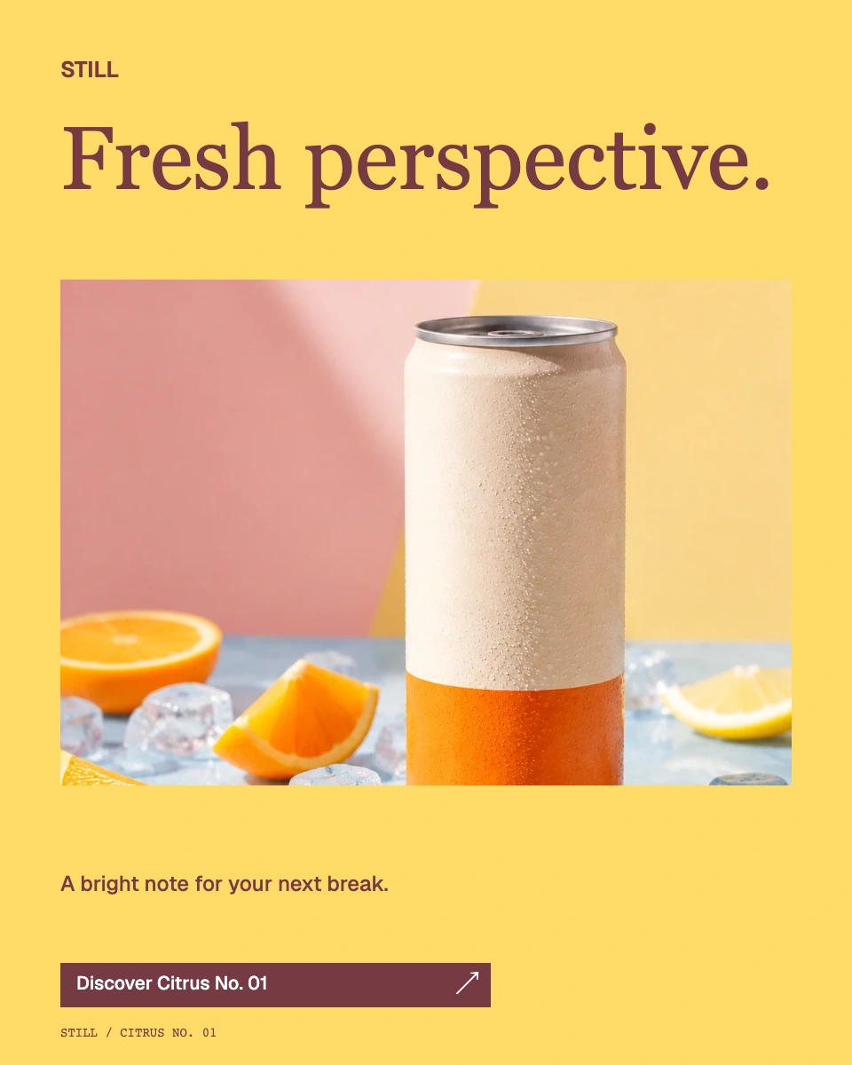 Example ad for the fictional STILL brand
