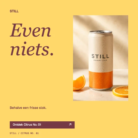 Advertentievoorbeeld voor het fictieve merk STILL