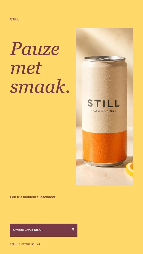 Advertentievoorbeeld voor het fictieve merk STILL